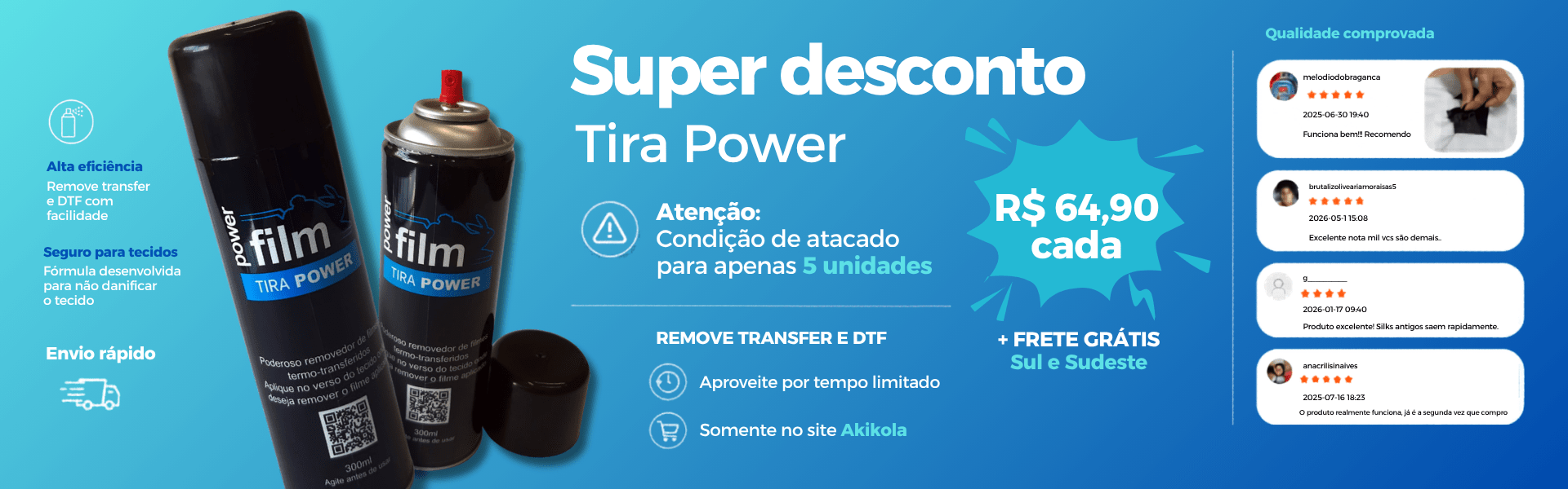 Desconto Tira Power