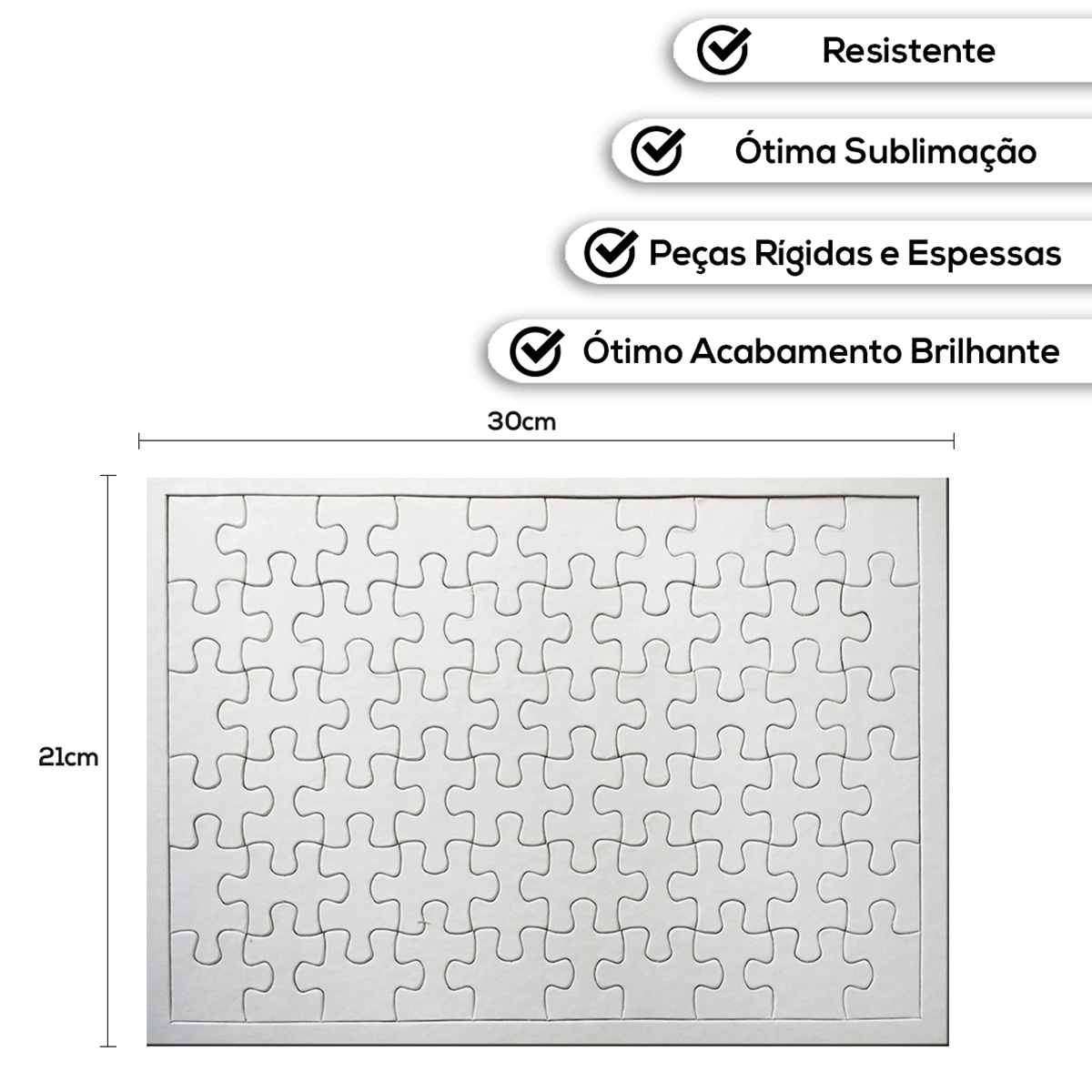 Quebra Cabeça para Sublimação