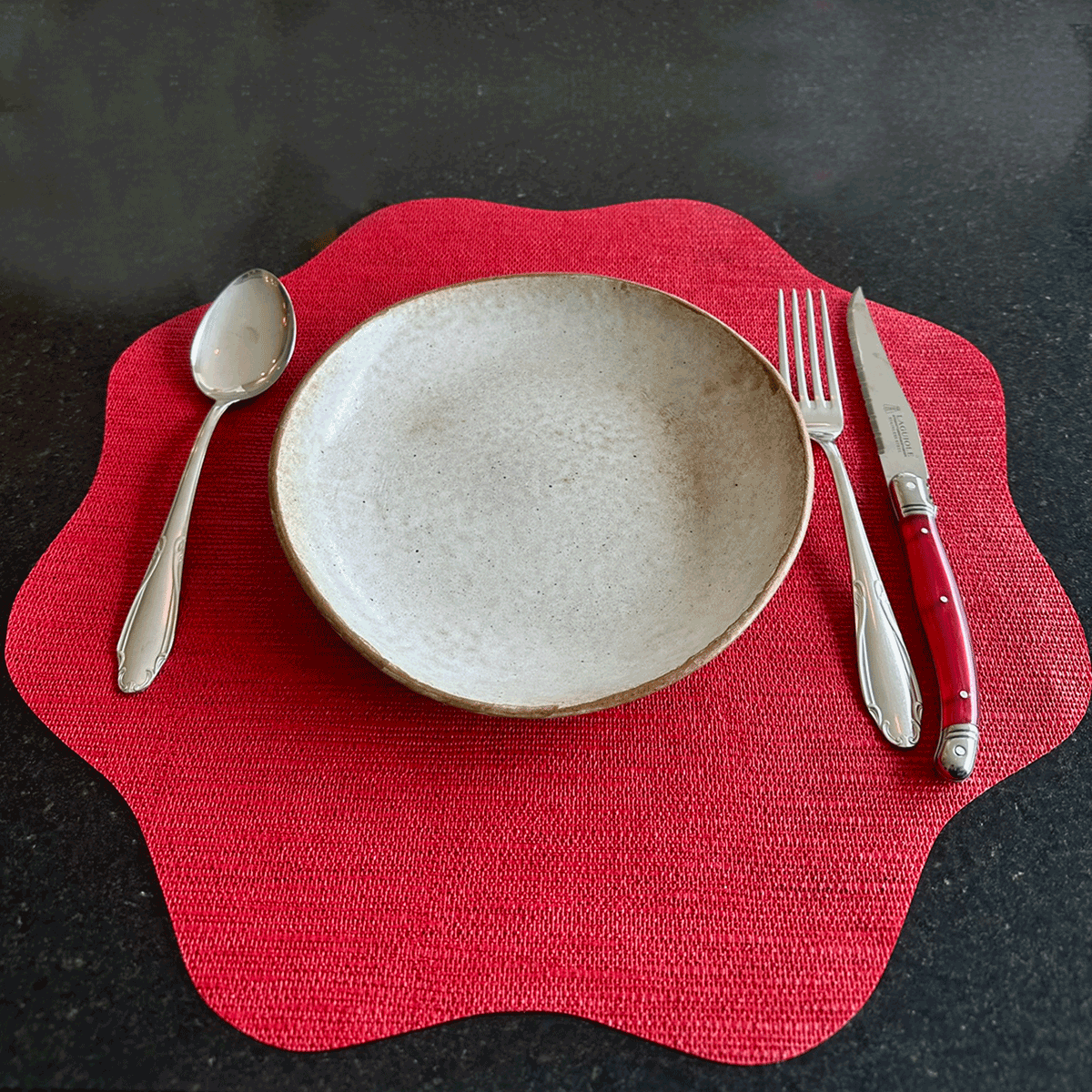 Jogo Americano Magnólia Sisal Vermelho 100un Restaurantes 