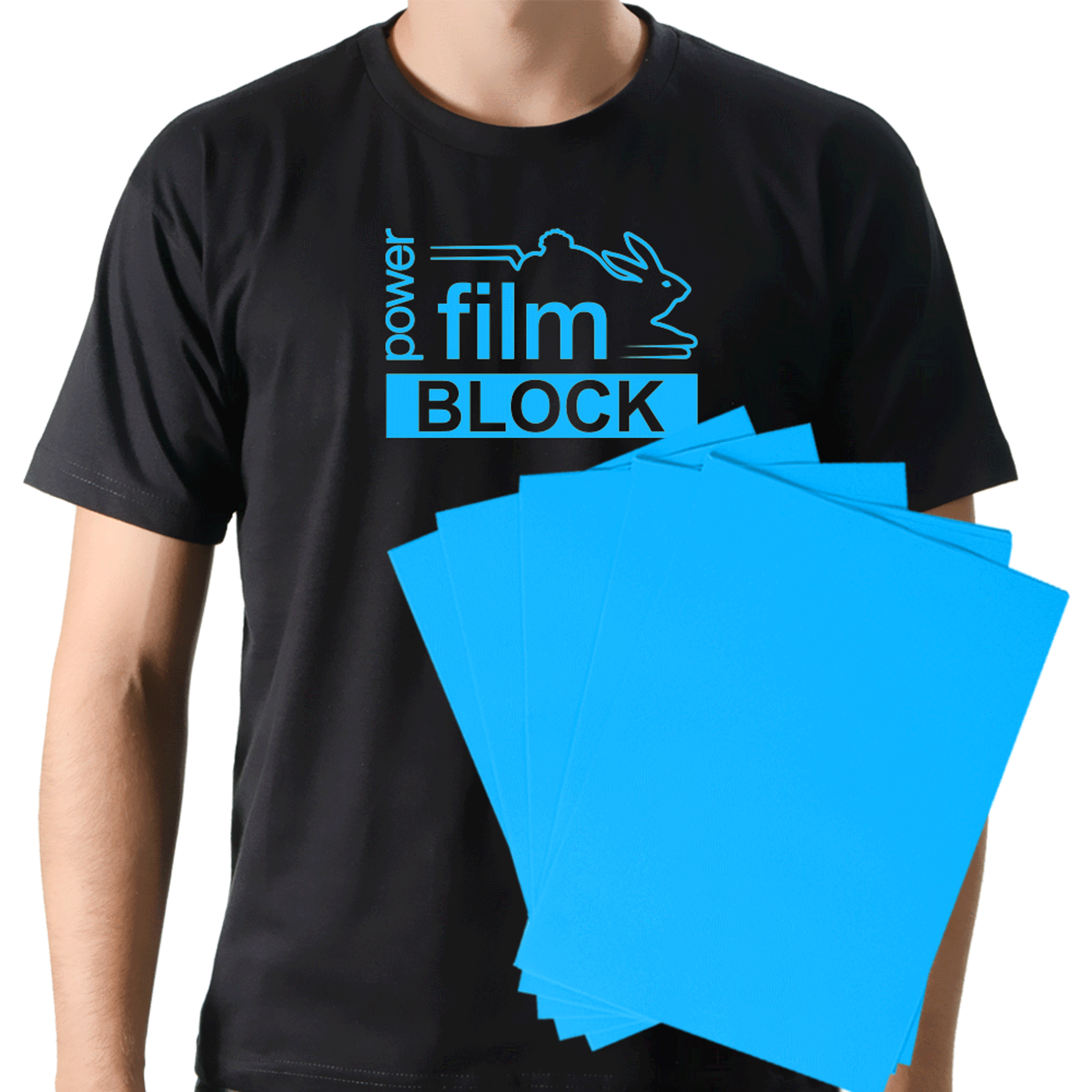 Power Film Premium  Block A3 Azul Claro - 10 Folhas 