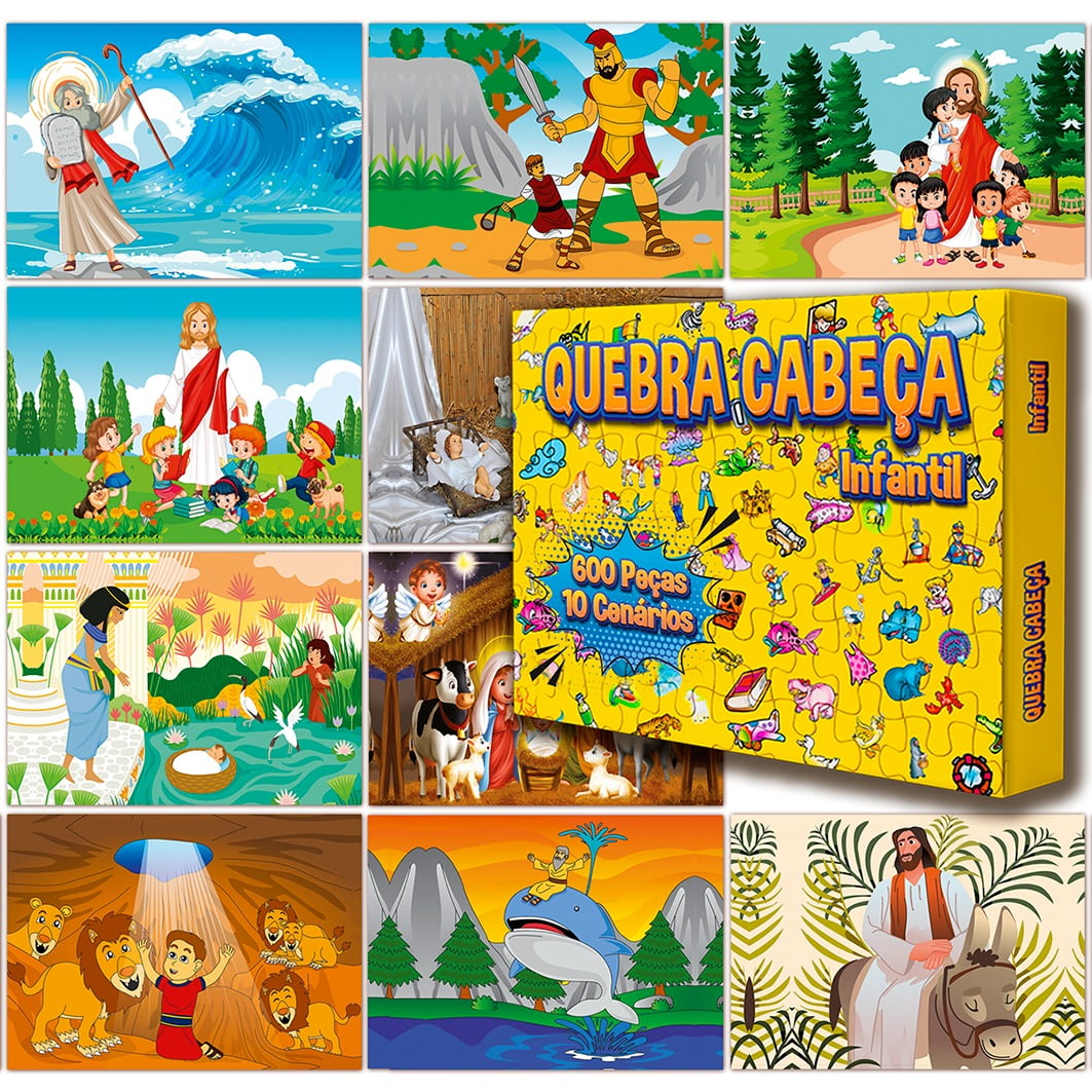 Quebra Cabeça; Biblicos; infantil; evangélicos