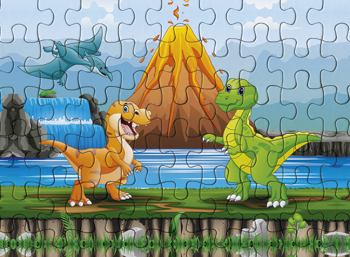 Dinosaur Jigsaw Puzzles - Jogo de quebra-cabeça de dinossauros