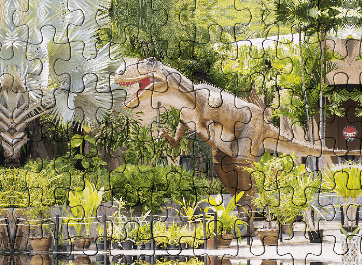 Quebra-cabeça Animais e Filhotes - Dinossauro - 3104