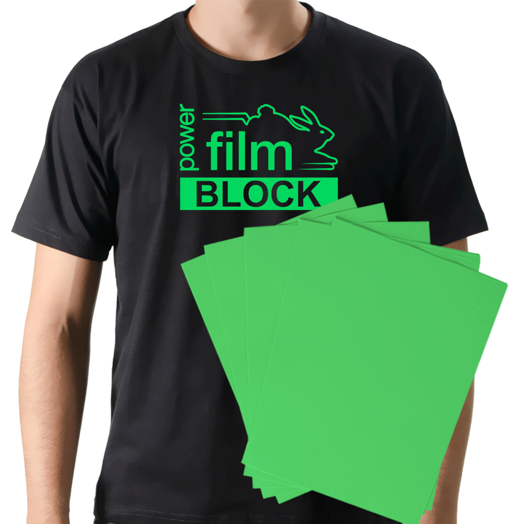 Power Film Premium Block A3 Verde - 10 Folhas 