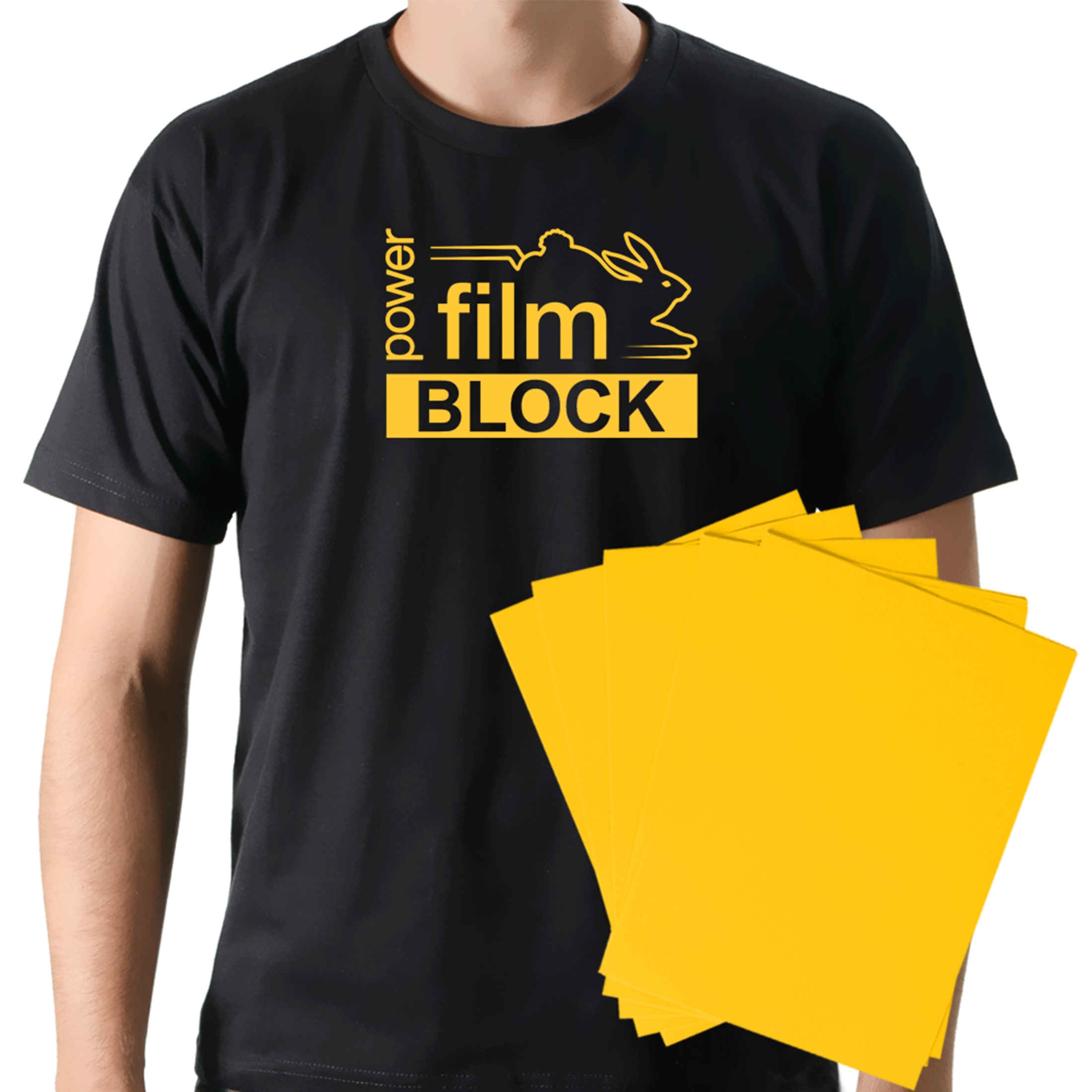 Power Film Premium Block A4 Amarelo - 10 Folhas 