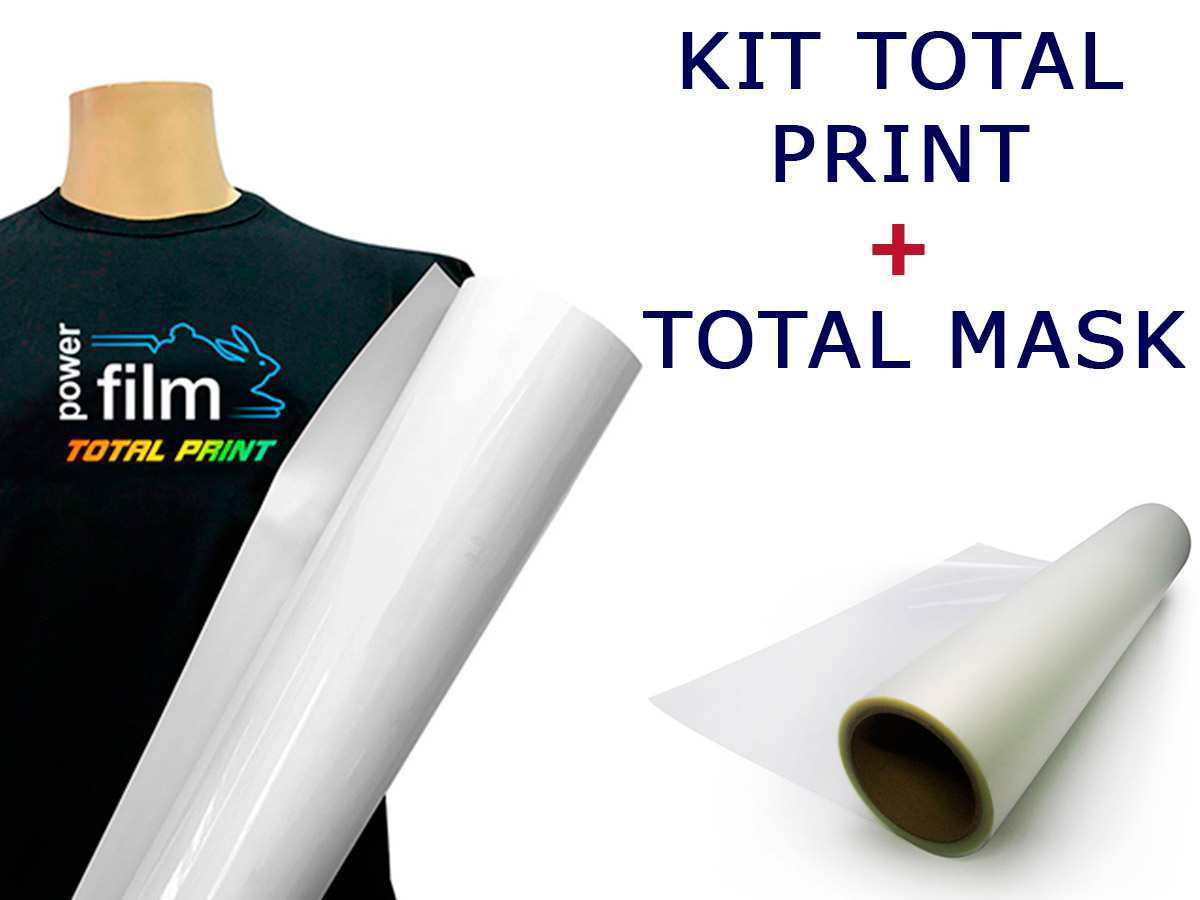 Kit Filme de Impressão Power Film Total Print 0,50x5m +  Máscara de Transferência Total Mask® 0,50x5m
