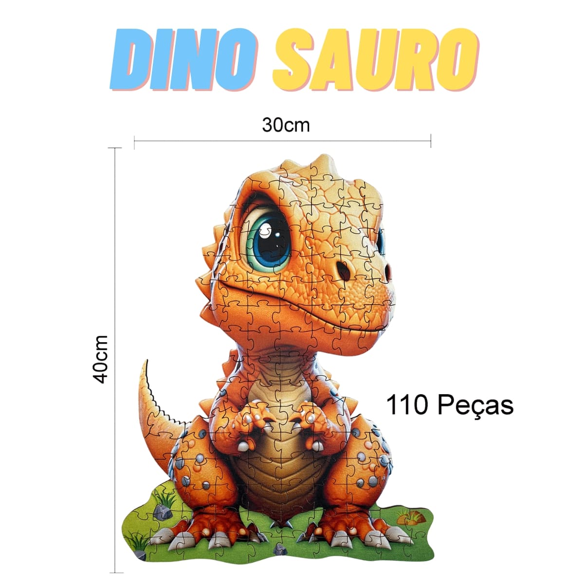 Quebra-cabeça Dino 3d  Elo7 Produtos Especiais