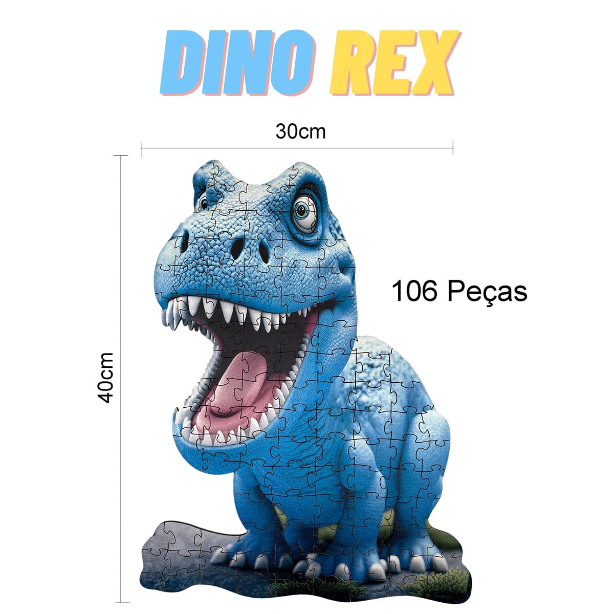 Quebra Cabeça Dinossauro Rex