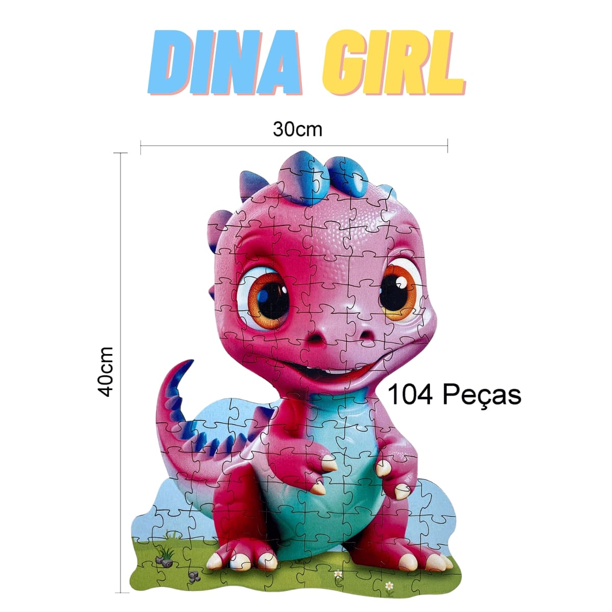 Quebra-cabeça Dino 3d  Elo7 Produtos Especiais