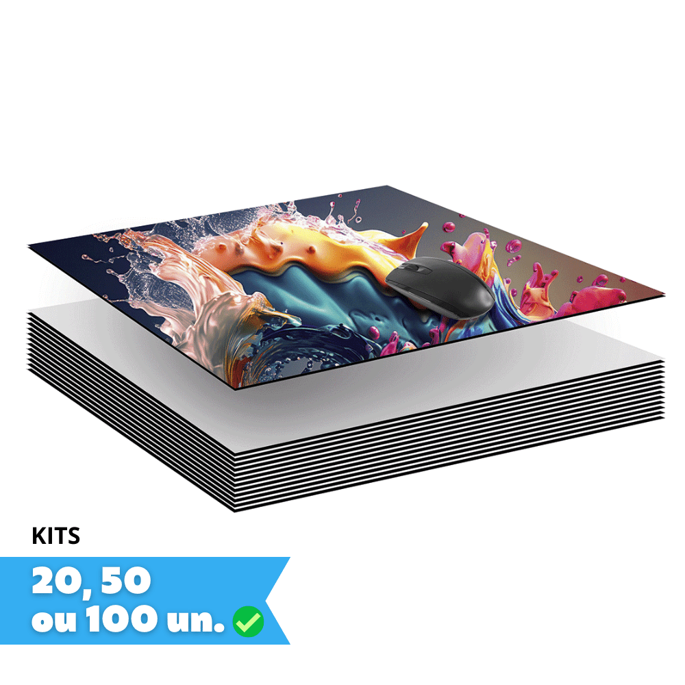 Mouse Pad Em Branco Para Sublimação Retangular 18x22cm 