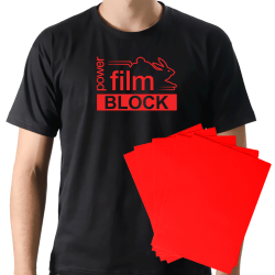 Power Film Premium  Block A4 Vermelho - 10 Folhas