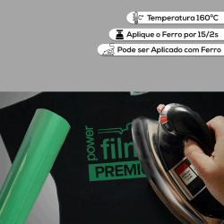 Power Film Premium Bobina 30cm x 3m Verde Bandeira - 1 un 