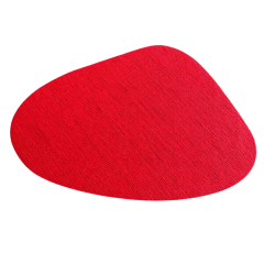 Jogo Americano Gota Sisal Vermelho 6un + 6 Porta Copos