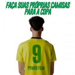 Filme de Recorte Termocolante Power Film - Kit Cores Bandeira do Brasil - 12 folhas A4 - Verde, Amarelo, Azul e Branco