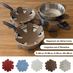 Kit de 12 Protetores Para Empilhar Guardar e Organizar Pratos e Panelas de Cerâmica e Porcelana - Perfeito Para Presentear - Bella Cucina