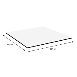 Mouse Pad Em Branco Para Sublimação Retangular 18x22cm 