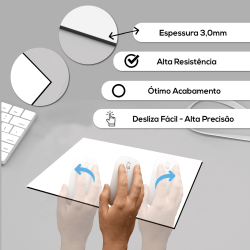 Mouse Pad Em Branco Para Sublimação Retangular 18x22cm 