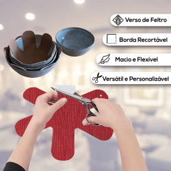 Kit Protetores Para Empilhar Guardar e Organizar Pratos e Panelas de Cerâmica e Porcelana - Bella Cucina 