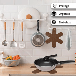 Kit Protetores Para Empilhar Guardar e Organizar Pratos e Panelas de Cerâmica e Porcelana - Bella Cucina 