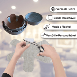 Kit Protetores Para Empilhar Guardar e Organizar Pratos e Panelas de Cerâmica e Porcelana - Bella Cucina 