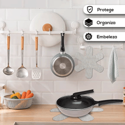 Kit Protetores Para Empilhar Guardar e Organizar Pratos e Panelas de Cerâmica e Porcelana - Bella Cucina 