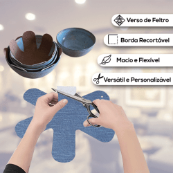 Kit Protetores Para Empilhar Guardar e Organizar Pratos e Panelas de Cerâmica e Porcelana - Bella Cucina 