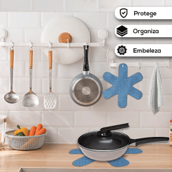 Kit Protetores Para Empilhar Guardar e Organizar Pratos e Panelas de Cerâmica e Porcelana - Bella Cucina 