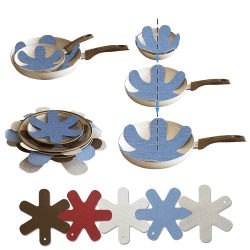 Kit Protetores Para Empilhar Guardar e Organizar Pratos e Panelas de Cerâmica e Porcelana - Bella Cucina 