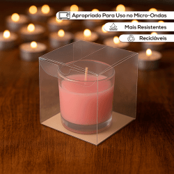 Embalagem/Caixa Transparente - REF14 8x8x8cm - Acompanha Reforço de Fundo 100 un - LOJA DE FÁBRICA