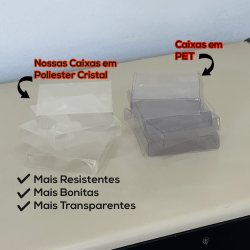 Embalagem para Slice Cake - REF07 CAIXA TRANSPARENTE - Kit 50 ou 100 un
