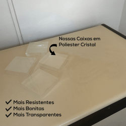 Embalagem para Slice Cake - REF07 CAIXA TRANSPARENTE - Kit 50 ou 100 un