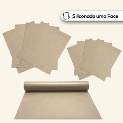 Papel Siliconado - KRAFT BOBINA 0,50x5m ou 0,50x25m