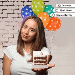 Embalagem para Slice Cake - REF10 Fatia de bolo - Acompanha Celofane - Kit 50 ou 100 un