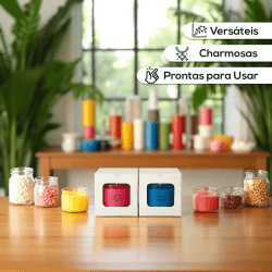 Caixa de Papel - REF12 COM VISOR Multiuso Branca 8x8x8cm - Kit com 50 ou 100un