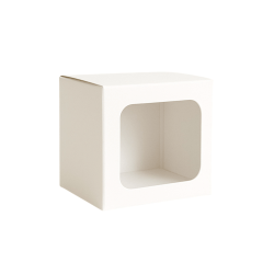 Caixa de Papel - REF12 COM VISOR Multiuso Branca 8x8x8cm 100un - LOJA DE FÁBRICA Caixa de Papel - REF12 COM VISOR Multiuso Branca 8x8x8cm 100un - LOJA DE FÁBRICA