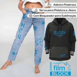 Power Film Premium  Block A4 Azul Claro - 10 Folhas 