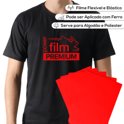 Power Film Premium A3 Vermelho - 5 Folhas