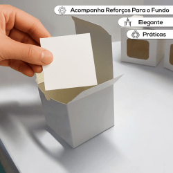 Caixa REF11 50un + 50 Reforço de Fundo 8x8x8cm 