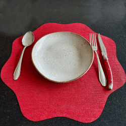 Jogo Americano Magnólia Sisal Vermelho 100un Restaurantes