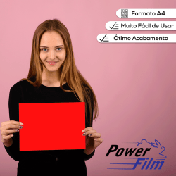 Power Film Premium A3 Vermelho - 5 Folhas