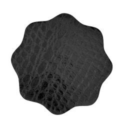 Jogo Americano Magnólia Crok Preto 10un + 10 Porta Copos 