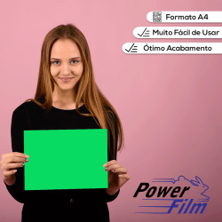 Power Film Premium A3 Verde - 5 Folhas