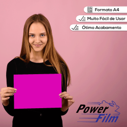 Power Film Premium A3 Rosa - 5 Folhas