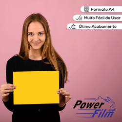 Power Film Premium A3 Amarelo - 5 Folhas