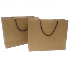 Sacola Kraft Horizontal - Ref07 - 35x11x25 - 10un