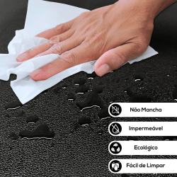 Jogo Americano LUXO Fácil de Limpar - Marrom ou Preto - Kit 50 ou 100un 