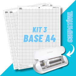 Kit 3 Base de Corte A4 Power Film Para Silhouette Portrait