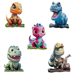 Dinossauro de papel 3d quebra-cabeça brinquedos jurássico dino