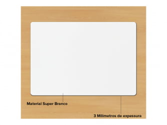 Combo - Mouse Pad em Branco para Sublimação 21x15cm 10un + 10 Folhas de Papel Transfer A4