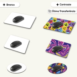 Mouse Pad Para Sublimação - Retangular 18x22cm